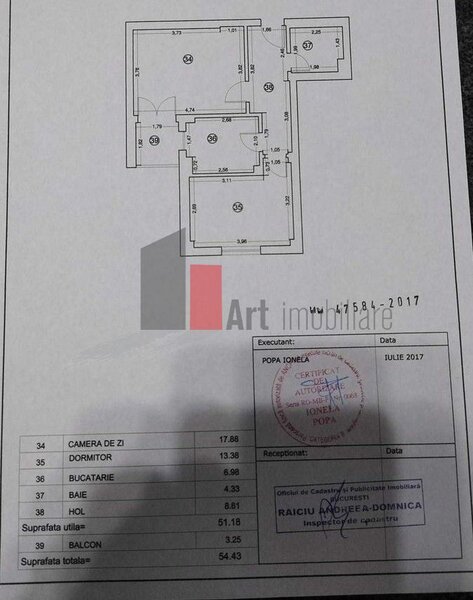Pacii De vanzare apartament 2 camere Complex Rezidențial Rotar Park 1